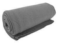 50 by 60 inch polar fleece promotional throw blanket in blue