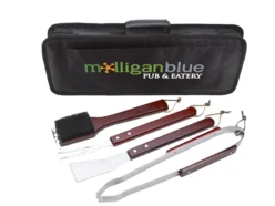 Custom-branded Sizzler 4-Piece BBQ Set for promotional giveaways