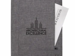 Custom-branded Pierce Padfolio for promotional giveaways