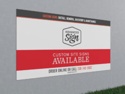 Aluminum Site Sign