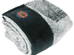 Custom-branded Super-Soft Plush Blanket for promotional giveaways