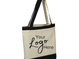 16 by 14 inch cotton canvas tote with 4 inch gusset