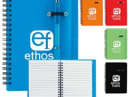 Custom-branded 5” x 7” Journal Notebook with Pen Loop for promotional giveaways