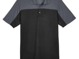 CORE365 Men's Balance Colorblock Performance Piqué Polo - CE101 - Black / Carbon