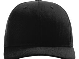 Richardson 112 Trucker Snapback Cap - Black