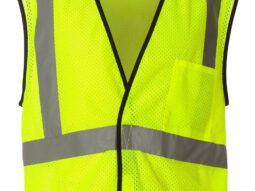Kishigo Economy Single Pocket Mesh Safety Vest - 1193/1194 - Lime