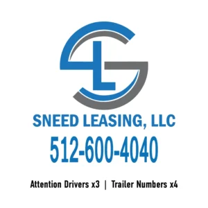 Sneed Leasing Decal Set