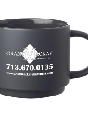 Stackable Ceramic Coffee Mugs