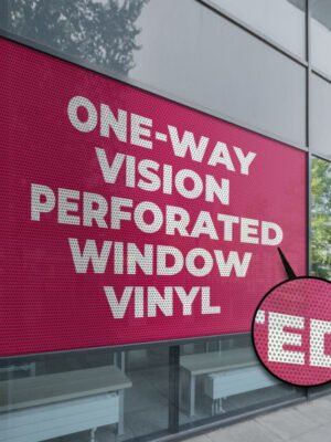 Perforated Window Vinyl