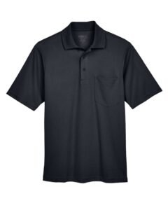 CORE365 Men's Origin Performance Piqué Polo with Pocket - 88181P - Black