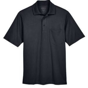 CORE365 Men's Origin Performance Piqué Polo with Pocket - 88181P - Black