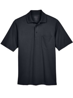 CORE365 Men's Origin Performance Piqué Polo with Pocket - 88181P - Black