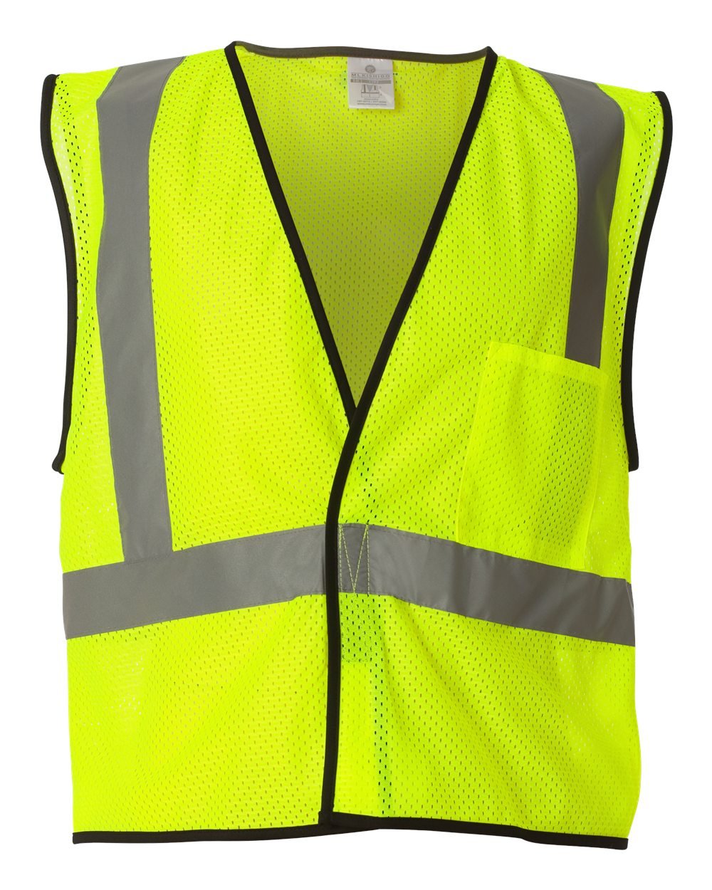 Kishigo Economy Single Pocket Mesh Safety Vest - 1193/1194 - Lime