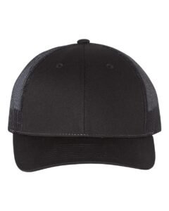 Richardson 115 Low Pro Trucker Cap - Black