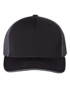 Richardson 172 Pulse Sportmesh R-Flex Cap - Black / Charcoal Split