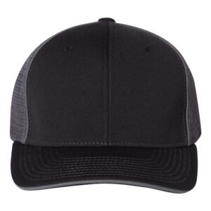 Richardson 172 Pulse Sportmesh R-Flex Cap - Black / Charcoal Split