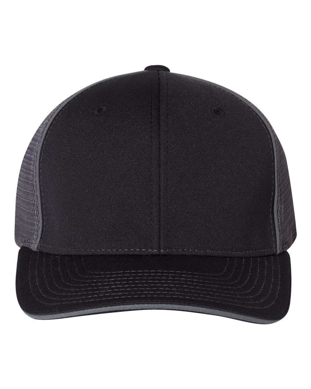 Richardson 172 Pulse Sportmesh R-Flex Cap - Black / Charcoal Split