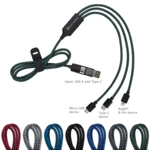 Custom-branded All-Over Charging Cable 2A for promotional giveaways