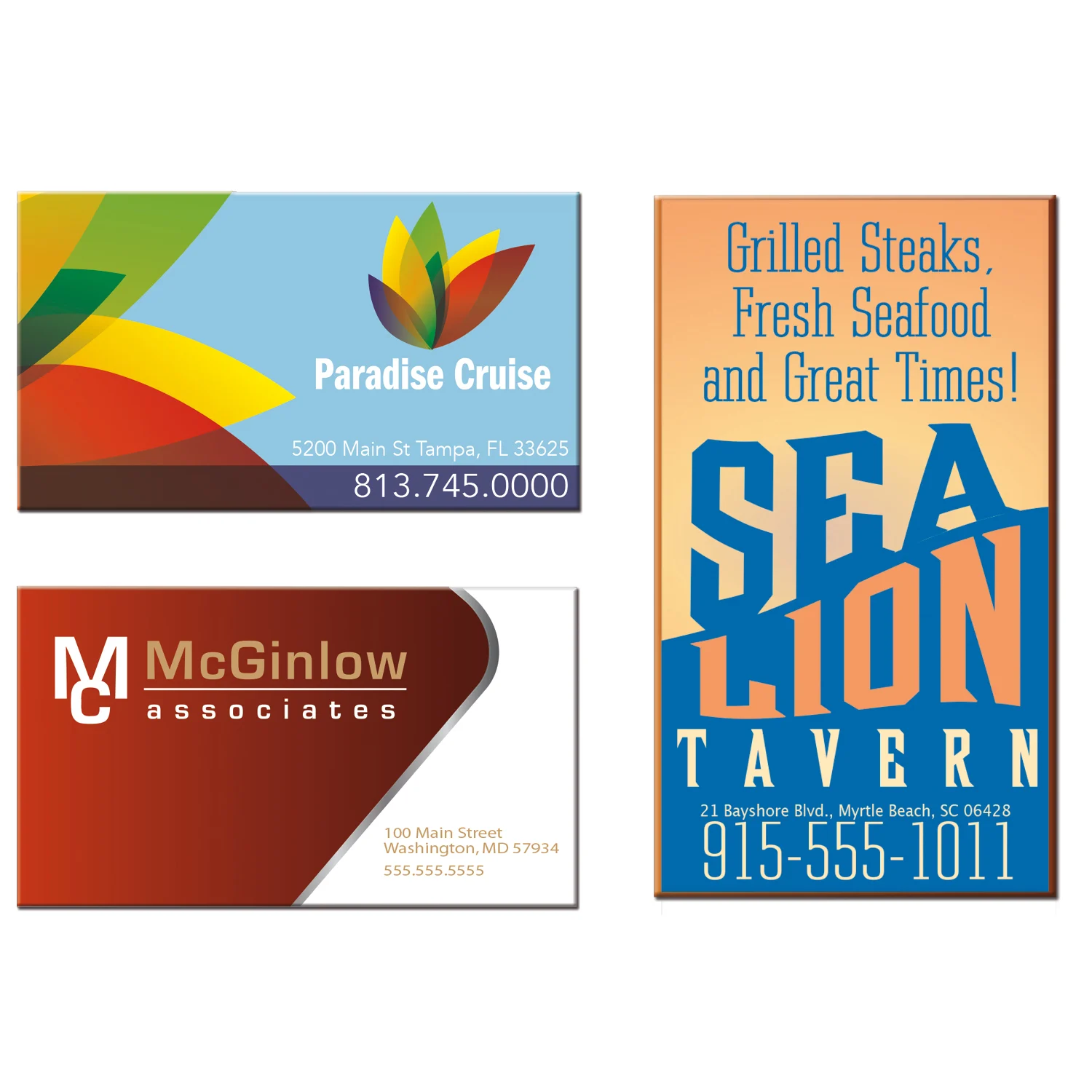 Custom-branded Business Card Magnet for promotional giveaways