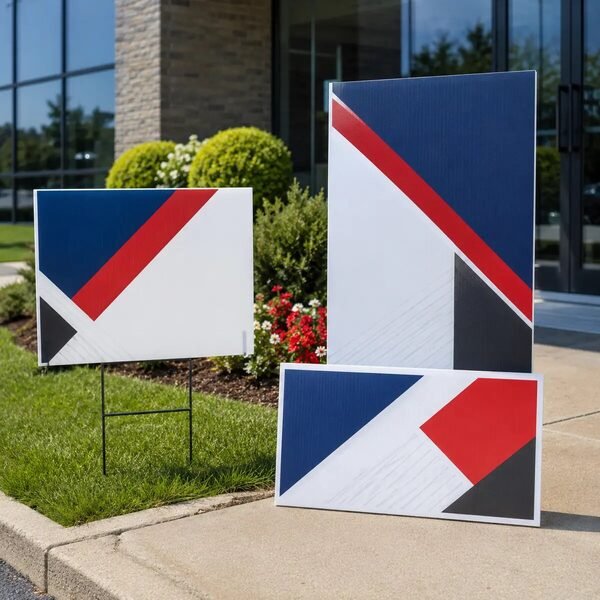 Corrugated plastic signs