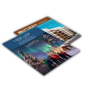 Custom printed business flyers arranged for local marketing