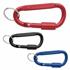 Custom-branded Keyring Carabiner with Lock for promotional giveaways