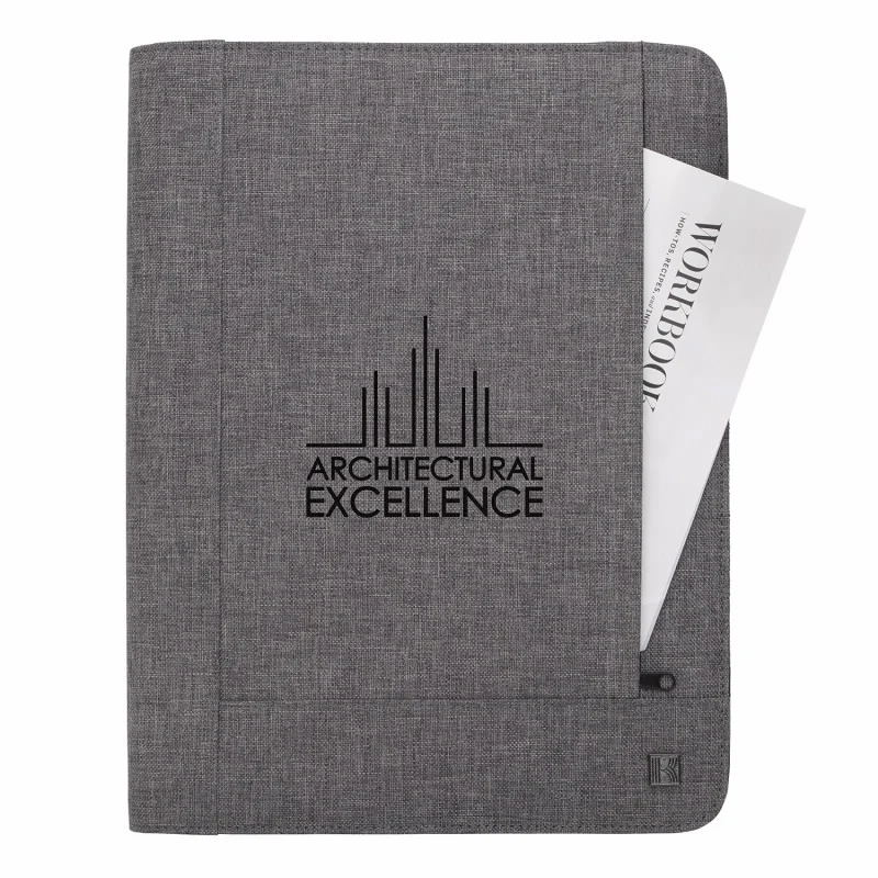 Custom-branded Pierce Padfolio for promotional giveaways