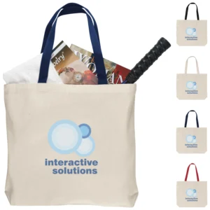 Custom-branded Shoulder Tote for promotional giveaways