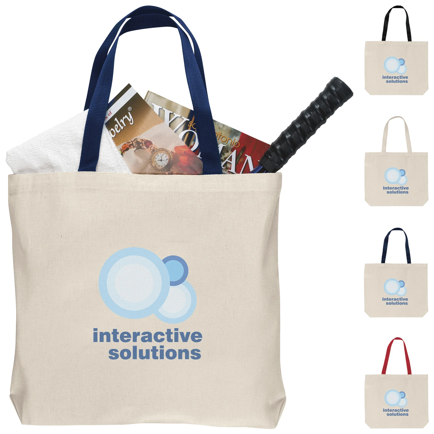 Custom-branded Shoulder Tote for promotional giveaways