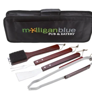Custom-branded Sizzler 4-Piece BBQ Set for promotional giveaways