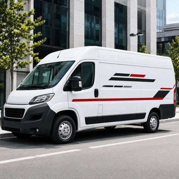 Custom vehicle lettering and fleet graphics