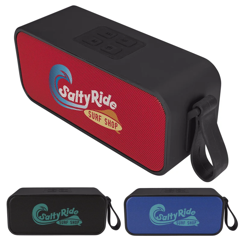 Custom-branded Waterproof Bluetooth® Speaker for promotional giveaways