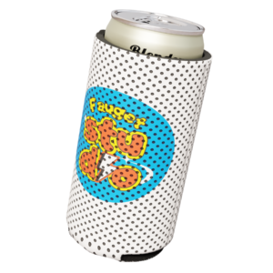 Slim 12 oz neoprene can holder with full-color sublimated print