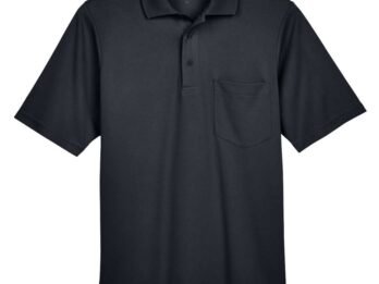 CORE365 Men's Origin Performance Piqué Polo with Pocket - 88181P - Black