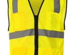 Kishigo Economy Mesh 6-Pocket Safety Vest - 1191/1192 - Lime
