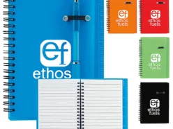 Custom-branded 5” x 7” Journal Notebook with Pen Loop for promotional giveaways