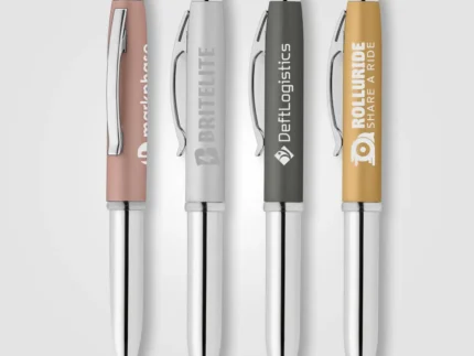 Vivano Softy Metallic Pen w LED Light and Stylus Colors Austin 360 Marketing