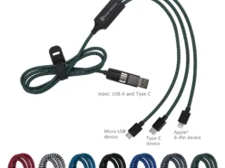 Custom-branded All-Over Charging Cable 2A for promotional giveaways