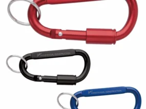 Custom-branded Keyring Carabiner with Lock for promotional giveaways