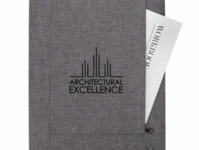 Custom-branded Pierce Padfolio for promotional giveaways