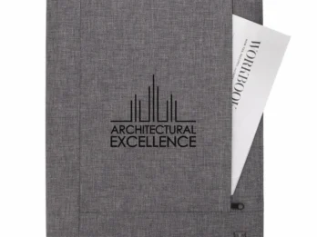 Custom-branded Pierce Padfolio for promotional giveaways