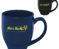 Custom-branded Shiny Bistro Mug – 15 oz. (Colors) for promotional giveaways
