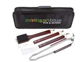 Custom-branded Sizzler 4-Piece BBQ Set for promotional giveaways