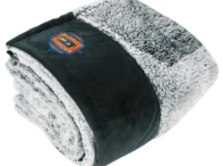 Custom-branded Super-Soft Plush Blanket for promotional giveaways