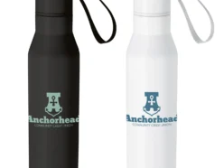 Custom-branded Vacuum Insulated Bottle with Carry Loop – 18 oz. for promotional giveaways